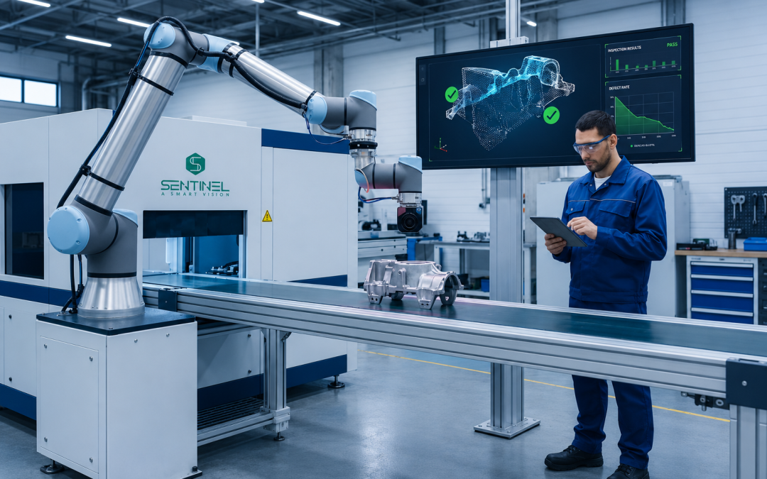 Visão artificial 3D na moldagem por injeção: eficiência e qualidade com Sentinel Vision e Zebra Technologies